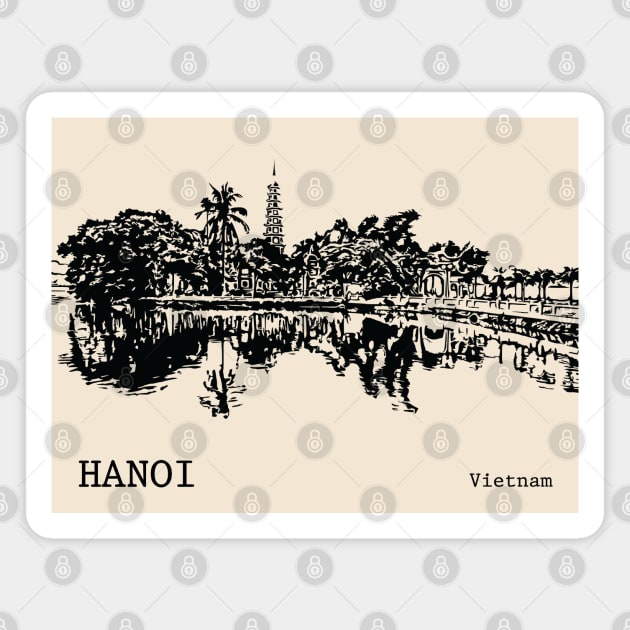 Hanoi Vietnam Magnet by Lakeric